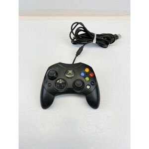 Microsoft Xbox Controller S Black Wired Original OEM Untested